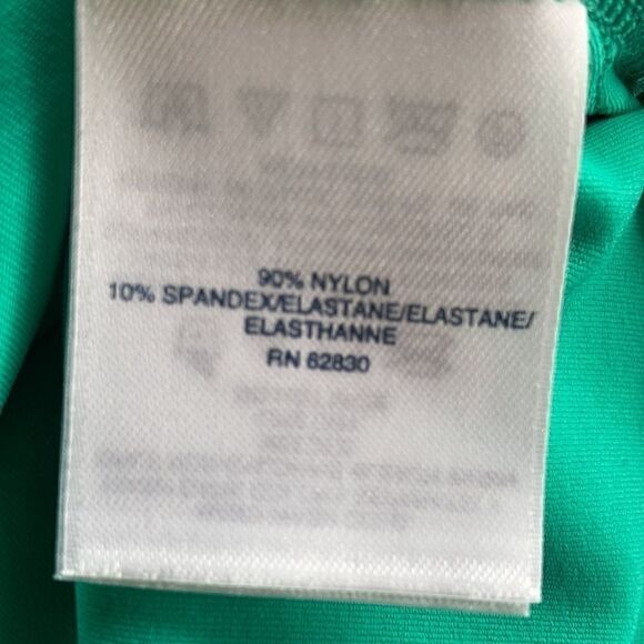 Land’s End Plus Regular Sizes Coverup Ruched Rashguard tunic Green Various - Picture 16 of 16